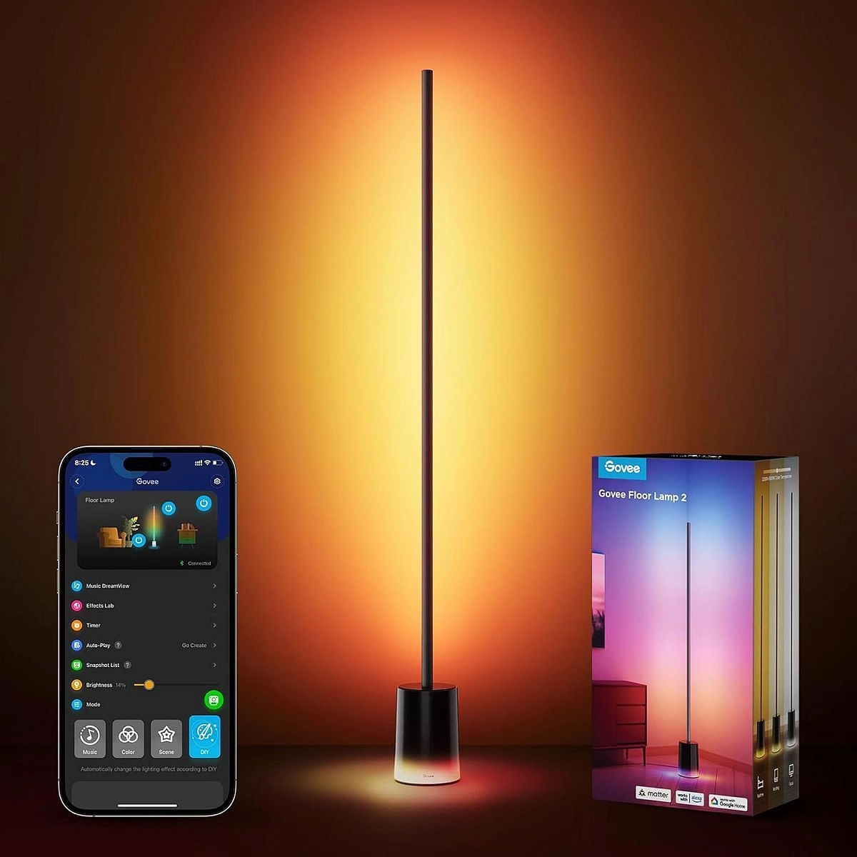 Govee floor lamp 2 with matter