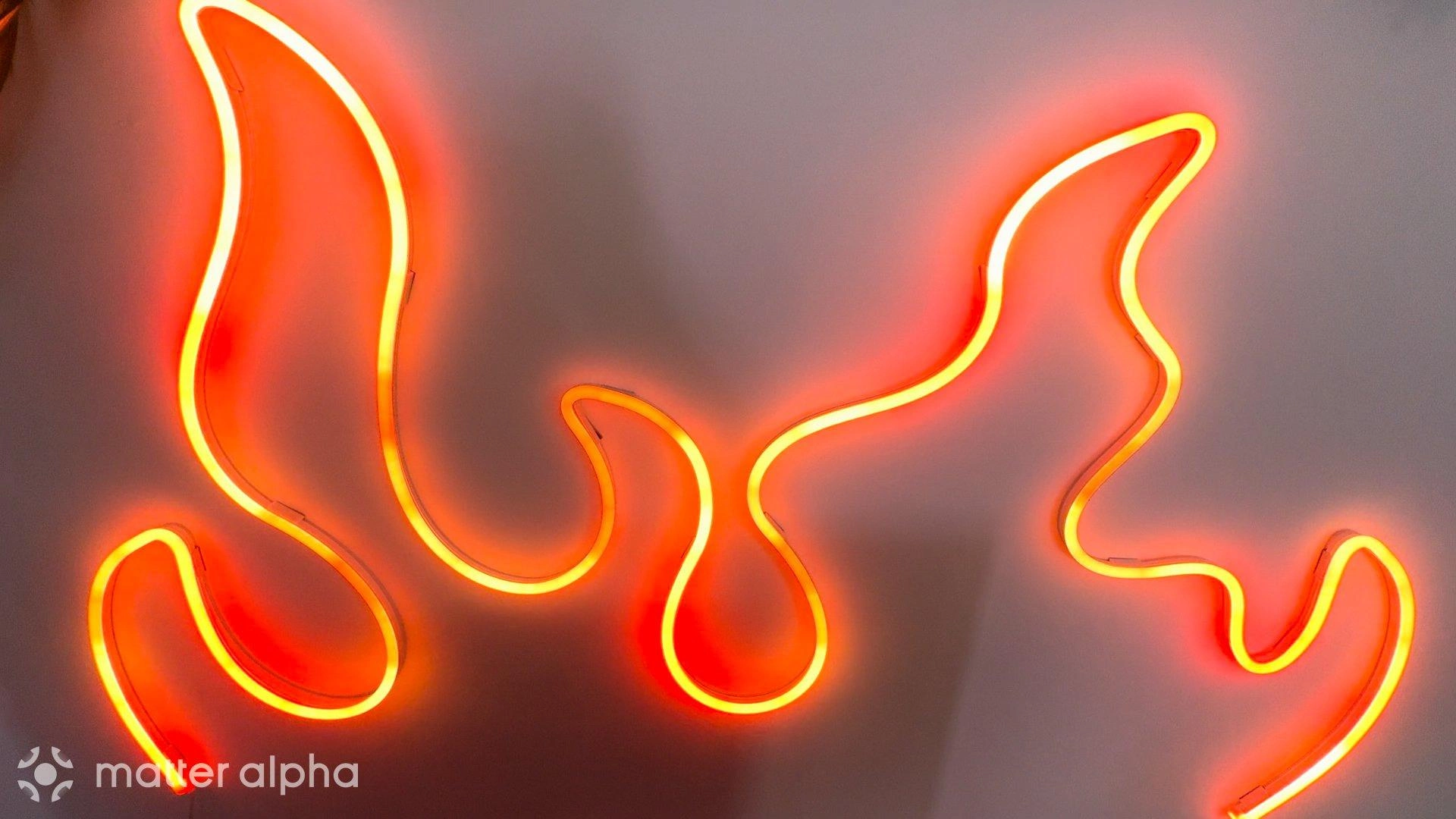 Govee neon rope light red orange flame featured