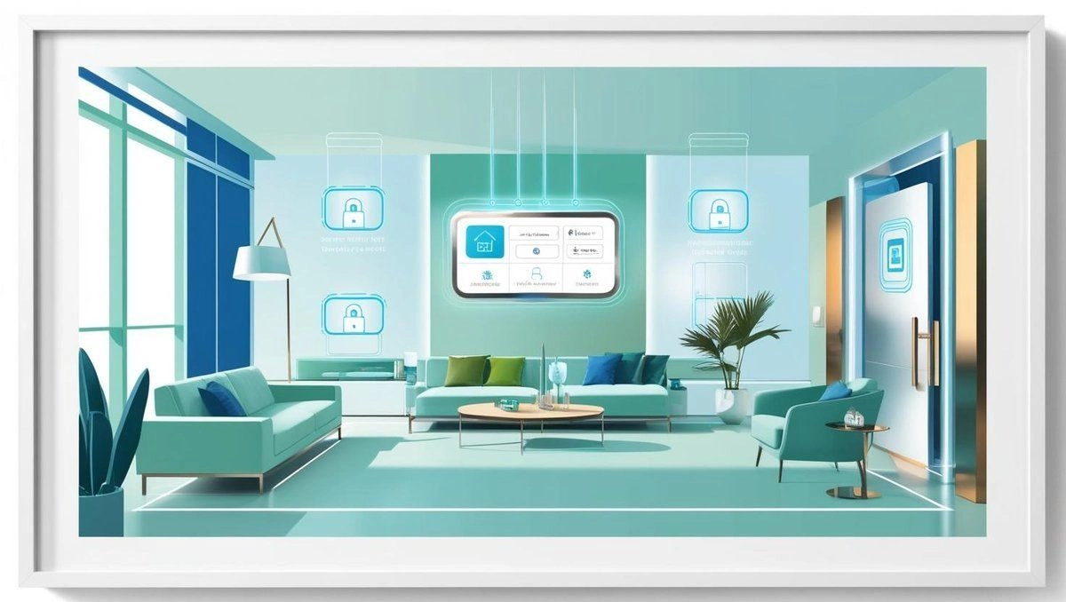 Illustration of a cybersecure home