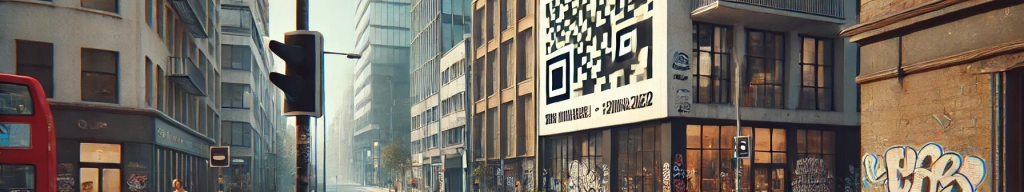 Qr code street corner