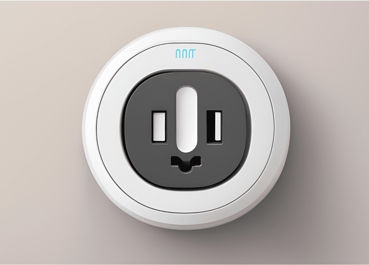 AI illustration of a Matter smart plug