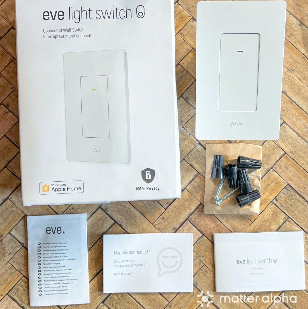 Eve light switch review unboxing