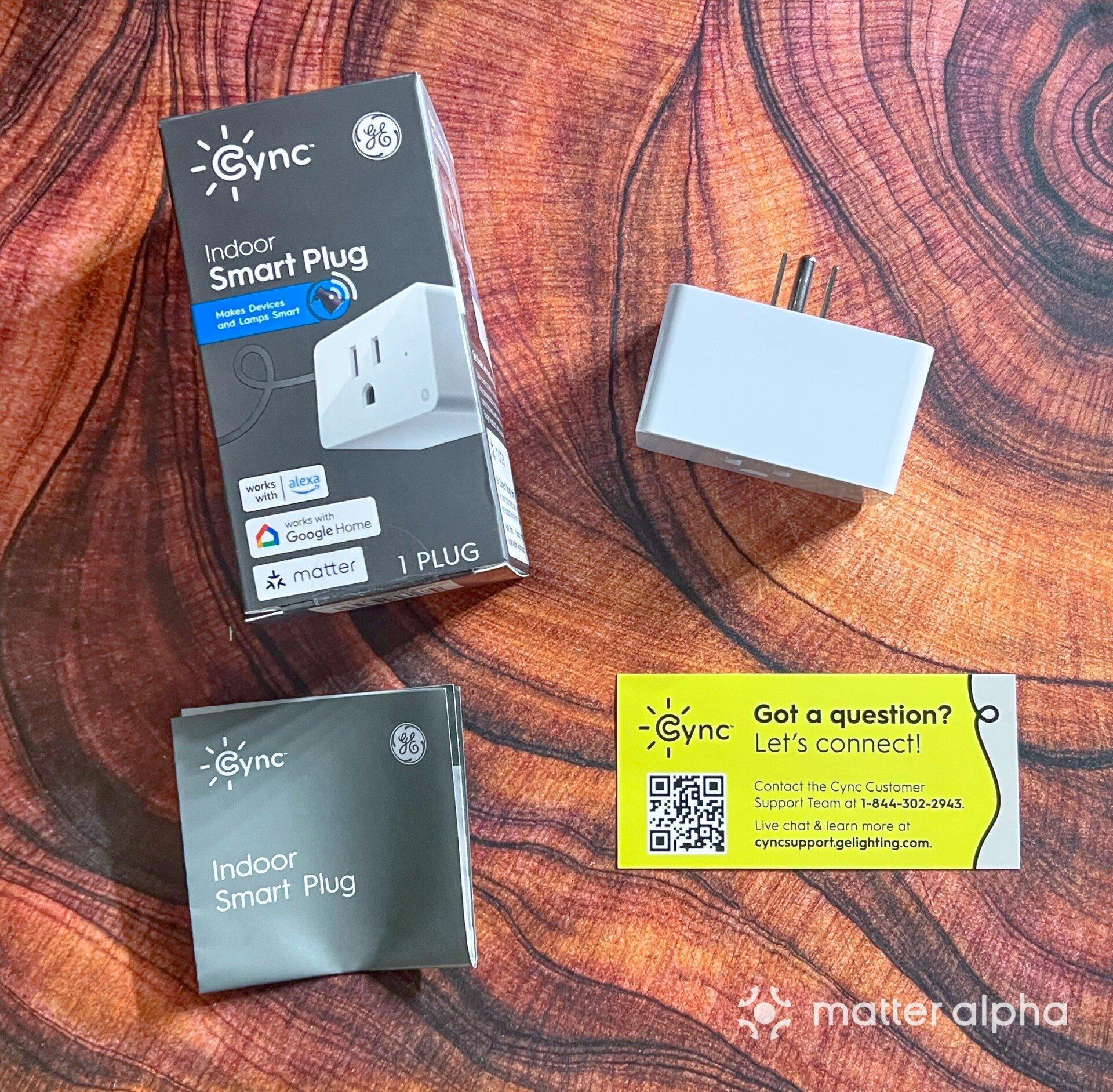 Ge cync matter indoor smart plug review unboxing