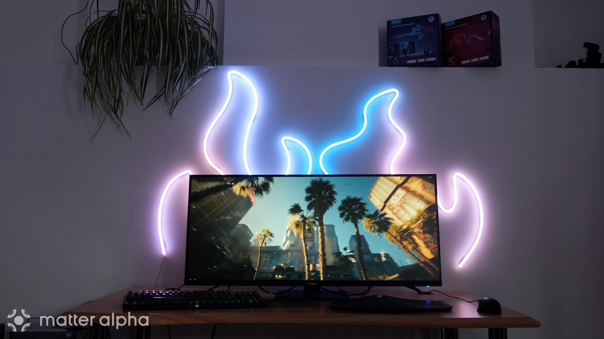 Govee neon rope light gaming screen reactive mode