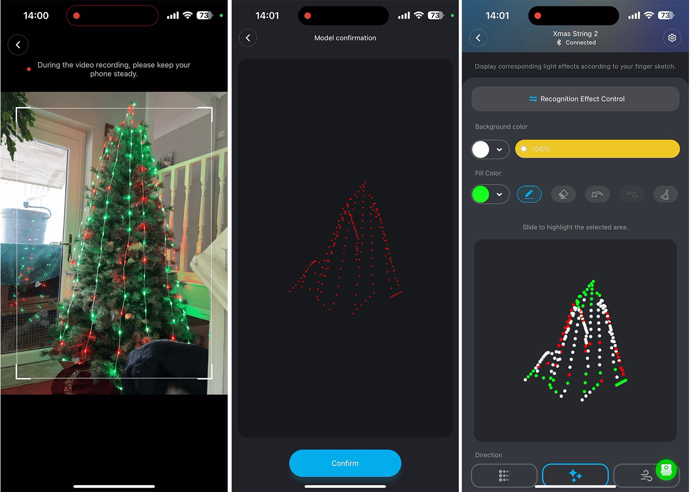 Govee xmas string screenshot app