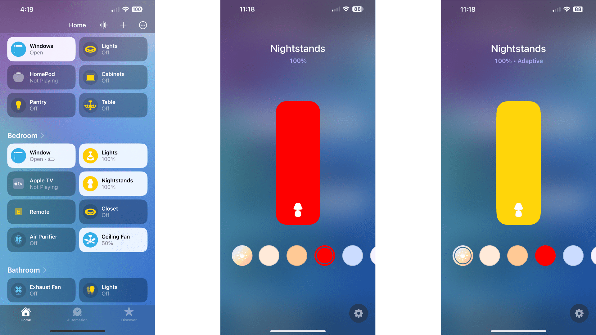 How to use apple home adaptive lighting ios steps