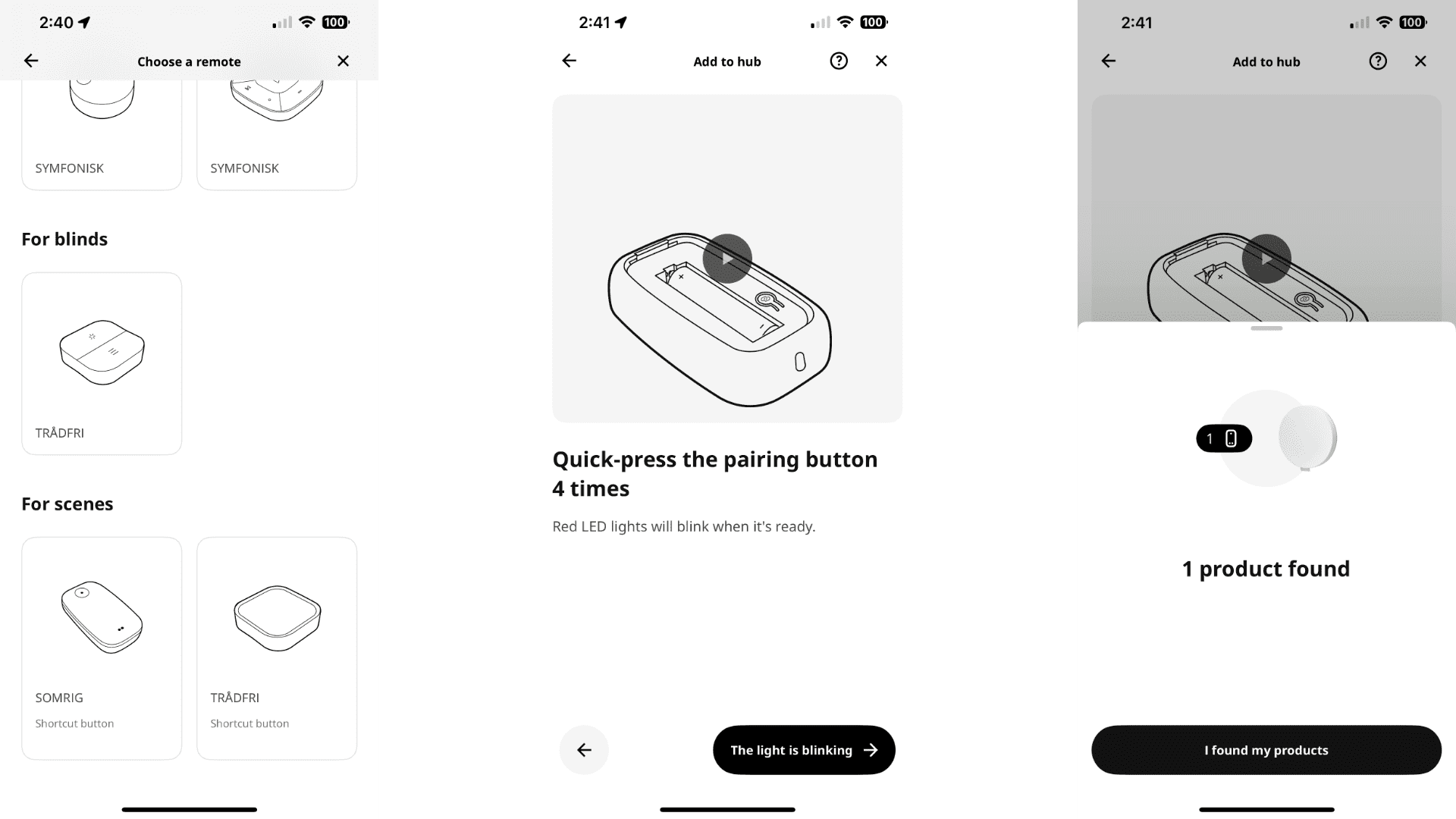 Ikea somrig button review ikea app pairing