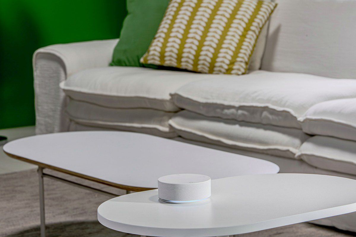 LG ThinQ ON AI home hub on a table