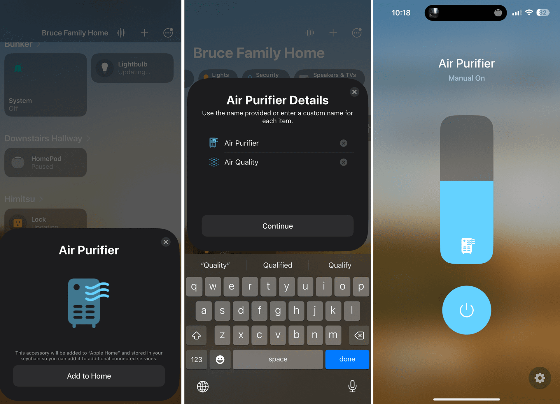 Ma air purifier screenshots