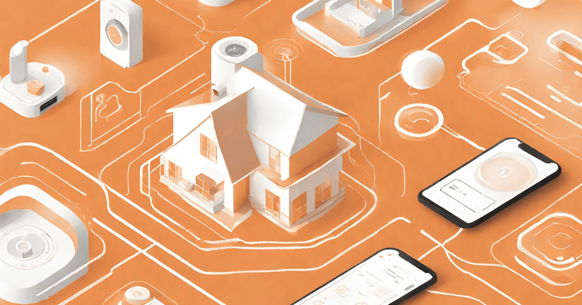 Matter smart home in orange