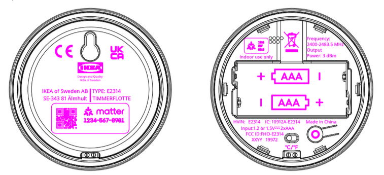 New Matter over Thread sensor from IKEA