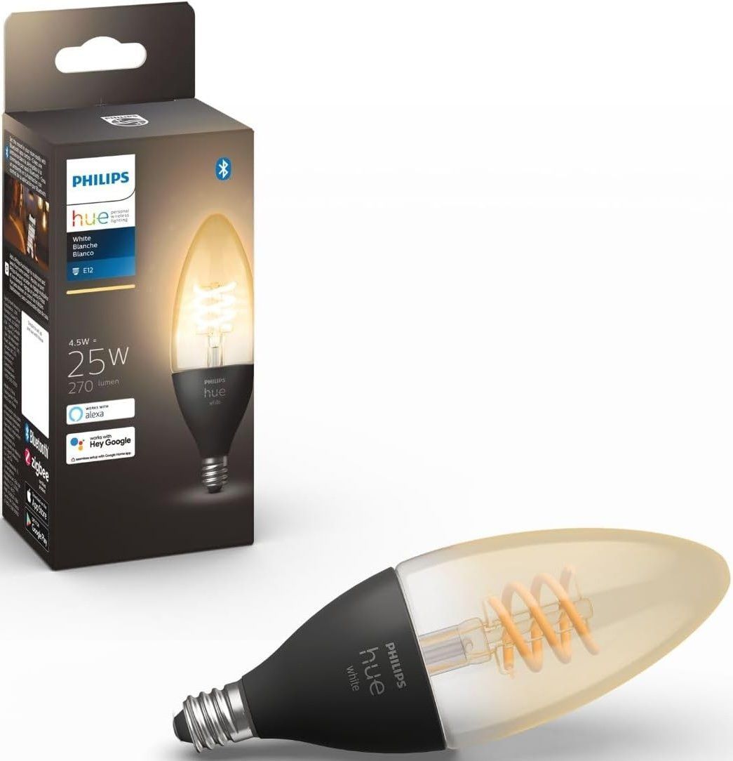 Philips hue white ambiance filament e12 candle bulb