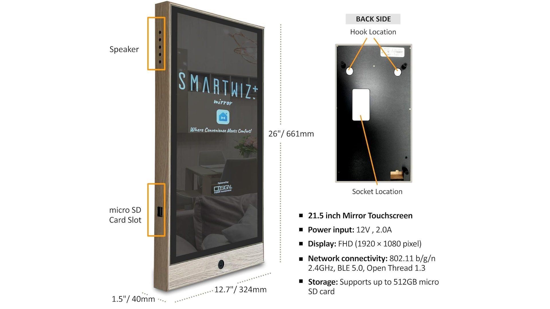 Smartwiz mirror specs example