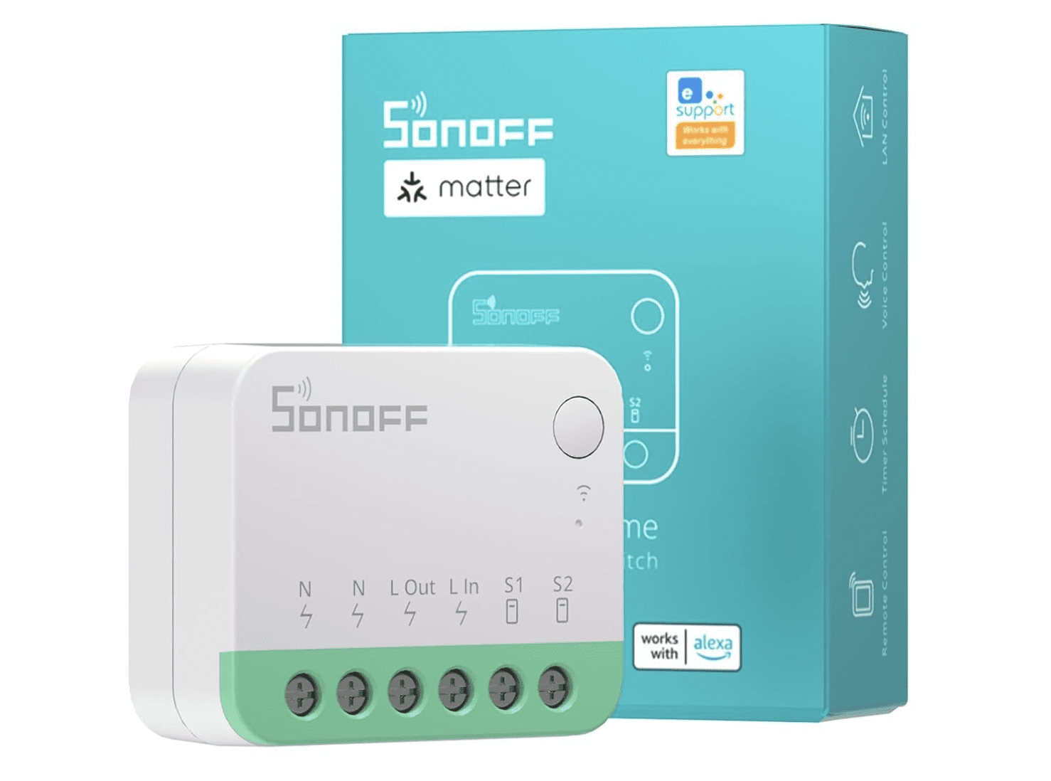 Sonoff minir4m 10a matter smart switch 2