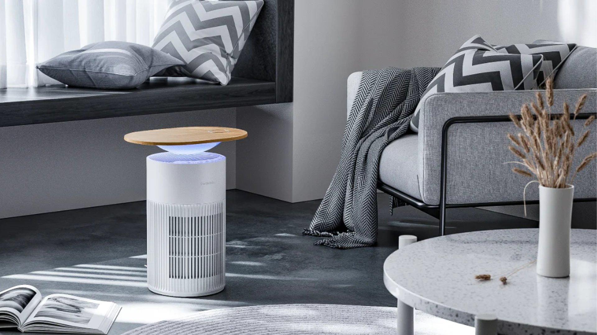 Switchbot air purifier table lifestyle