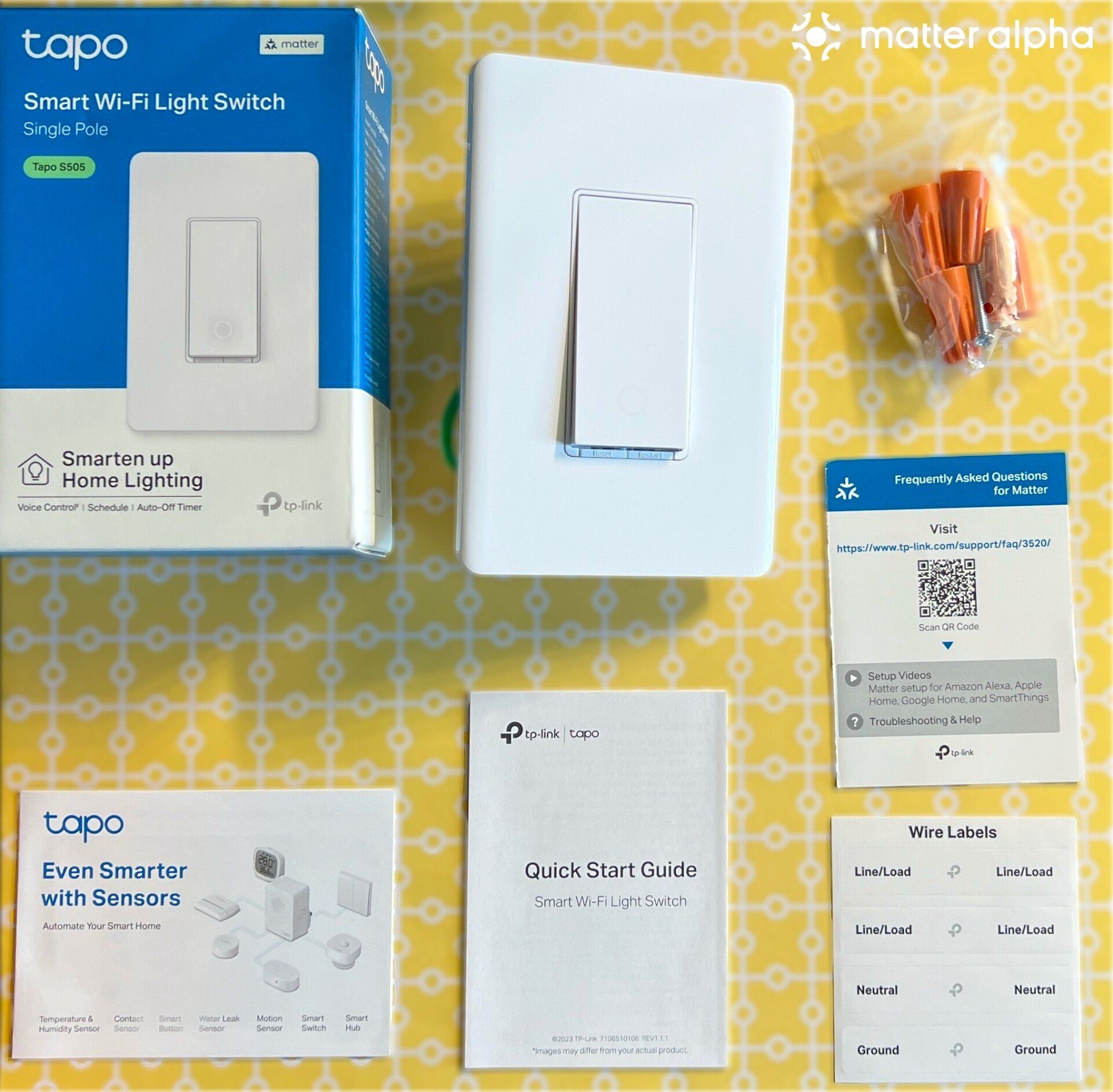 Tapo s505 smart wifi light switch review unboxing